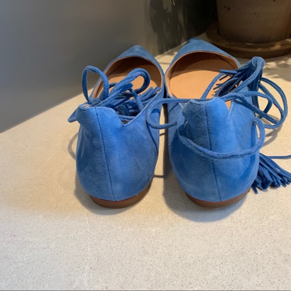 Loeffler Randall Penelope Suede Wrap Flats 8.5 - Picture 5 of 6